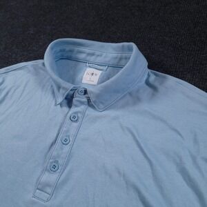 J.Crew Performance Polo Shirt Light Blue Men's Large Coolmax Classic Fit‎